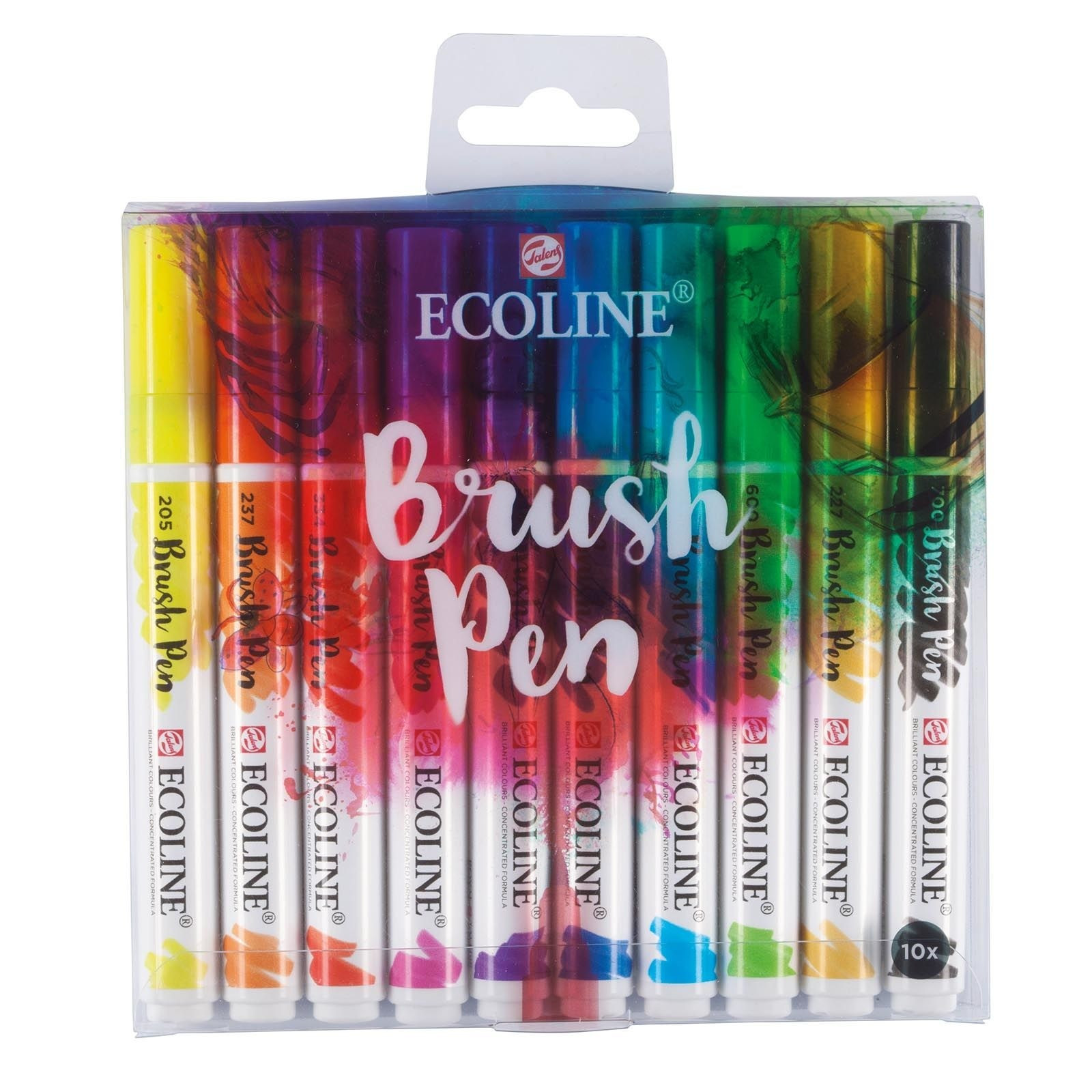 Ecoline Brush Pen - akvarell toll szett (10 db)