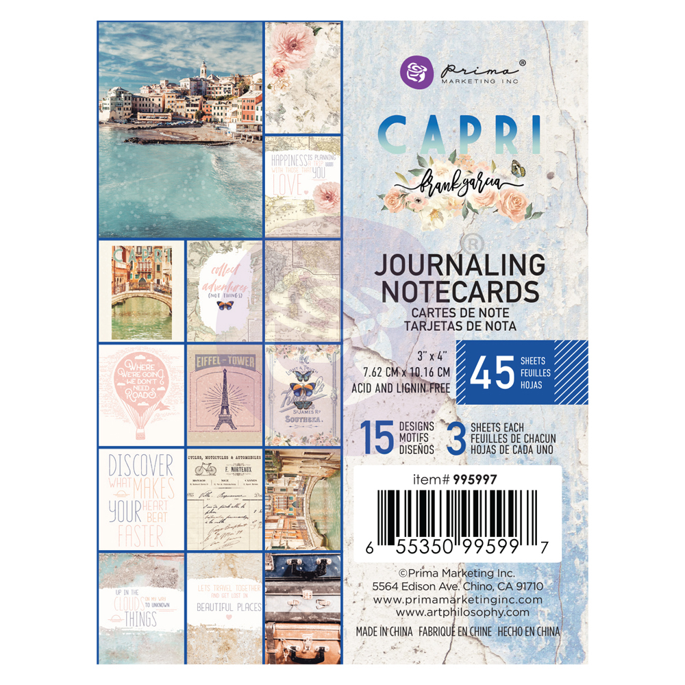 Capri kollekció 3x4 Journaling Cards