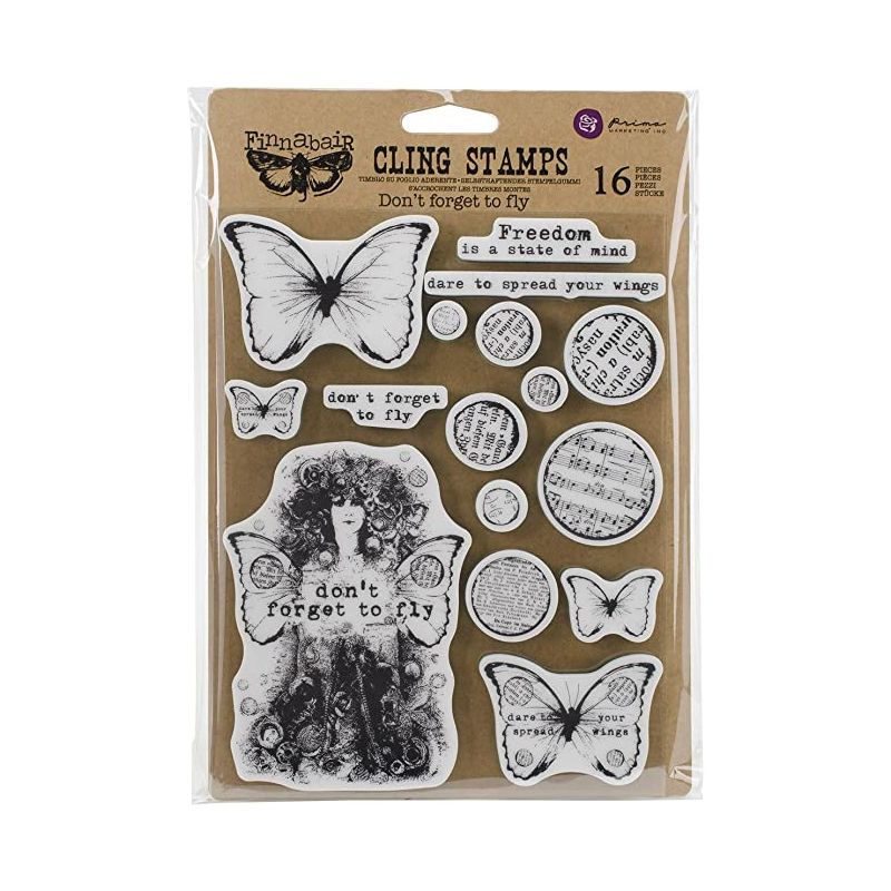 Finnabair - Don't Forget to Fly Cling Stamps