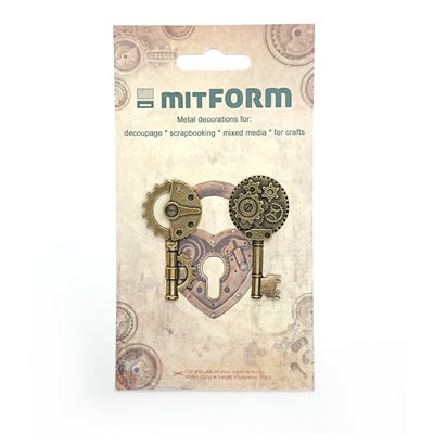 Mitform Keys 1 Metal Embellishments
