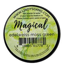 Lindy\'s Stamp Gang Edelweiss Moss Green Magical