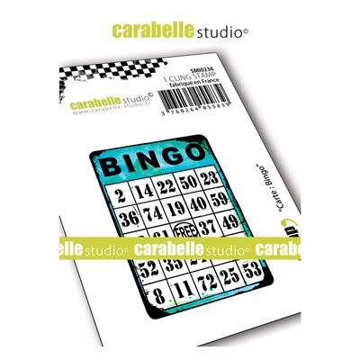 Carabelle gumibélyegző - carte bingo
