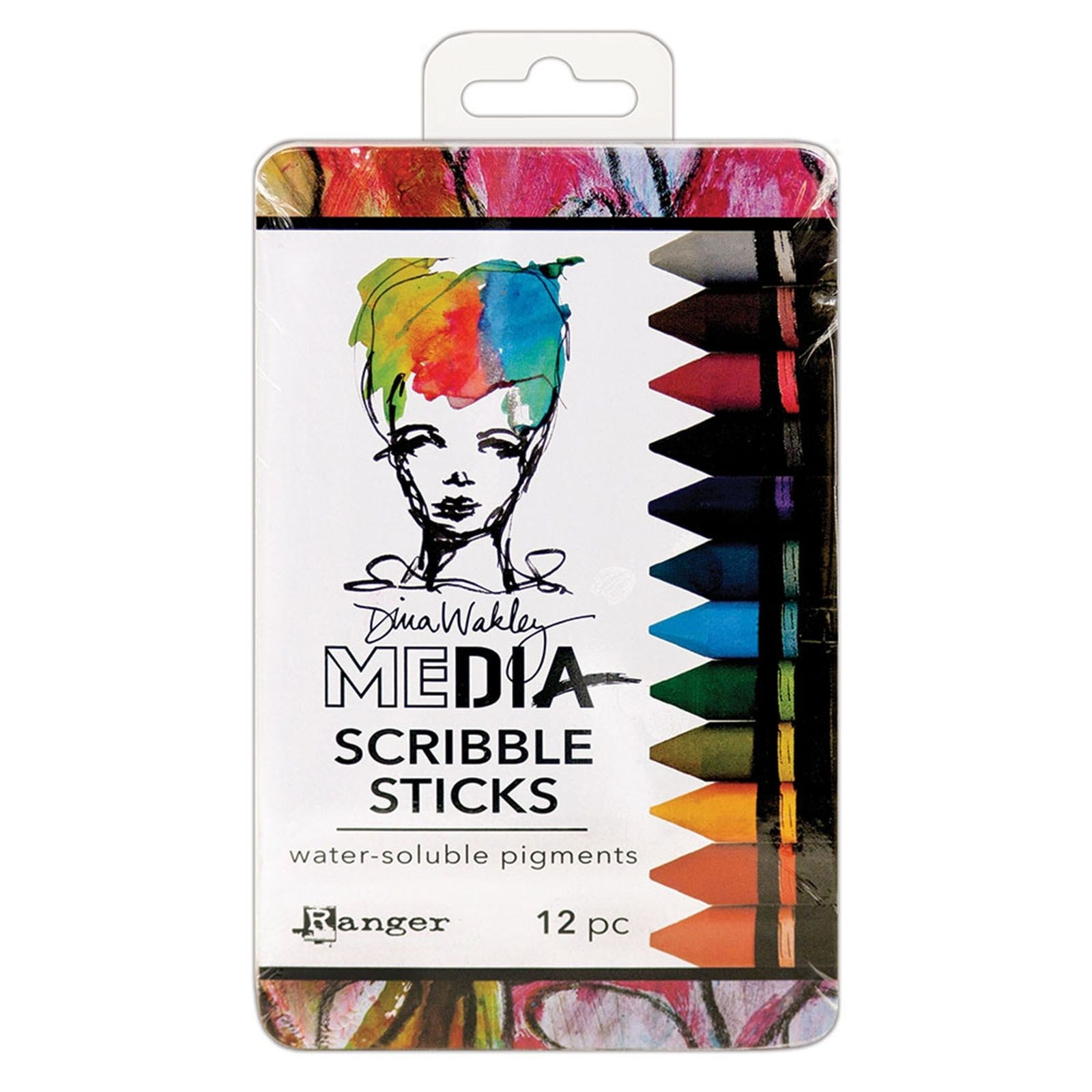Dina Wakley Media Scribble Sticks des.2. - 12 db