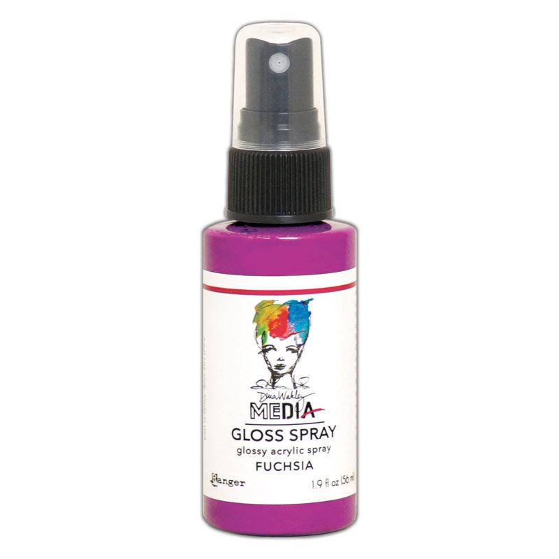 Dina Wakley Media Gloss Spray - Fuchsia