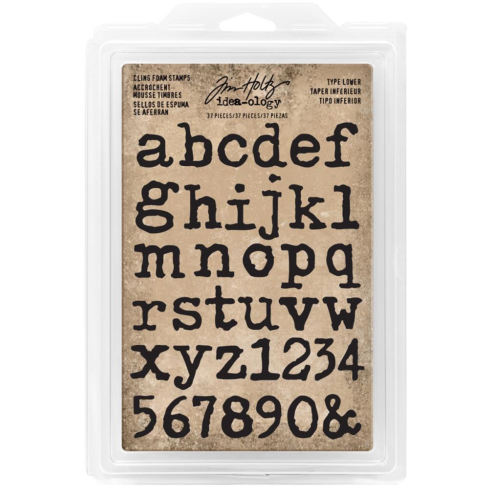 Tim Holtz Idea-ology Cling Foam Stamps - Type Lower