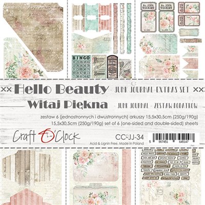 Hello Beauty - Junk Journal kivágóív szett