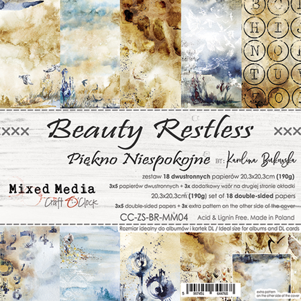 Beauty Restless - papírkészlet 20,3x20,3cm