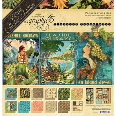Graphic 45 - Tropical Travelogue Deluxe kollekció (12" x 12")