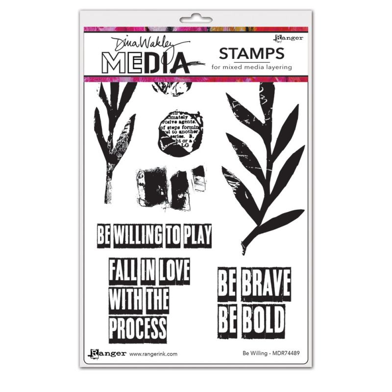 Dina Wakley Media Cling Stamp - Be Willing
