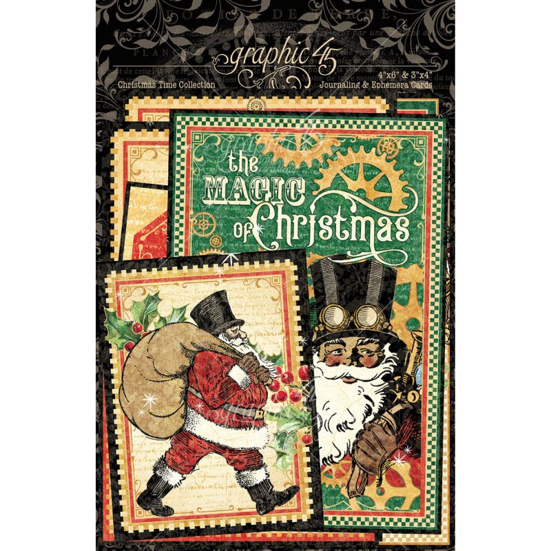 Graphic 45 - Christmas Time Ephemera & Journaling Cards