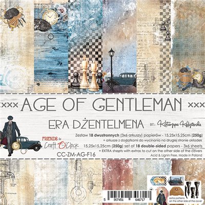 Age Of Gentleman - papírkészlet 15,25 x 15,25 cm