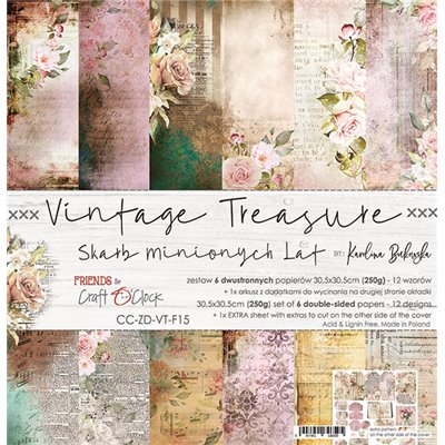 Vintage Treasure - papírkészlet 30,5x30,5cm