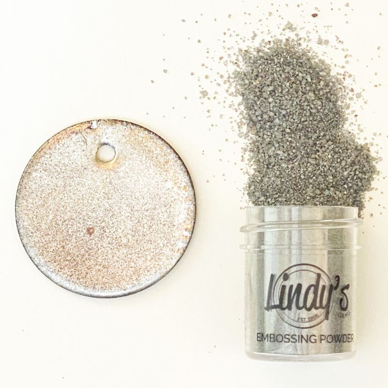 Lindy's Stamp Gang Chrome Doesn't Pay Embossing Powder