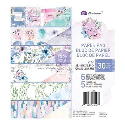 Watercolor Floral kollekció 6×6 paper pad – 30 lap