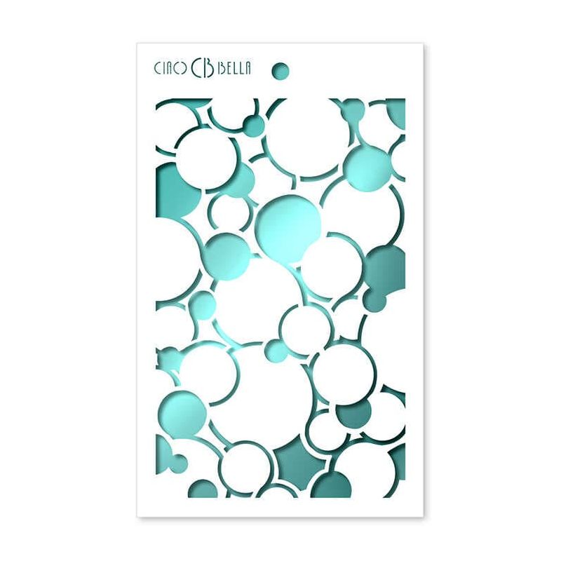 Textúra stencil 5"x8" - Bubbles