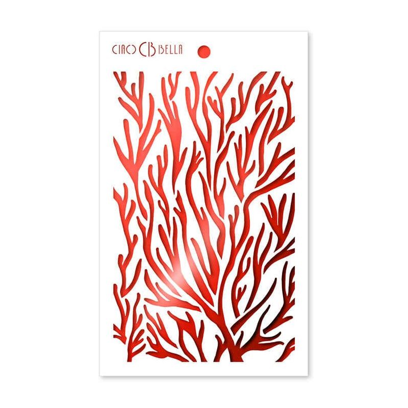 Textúra stencil 5"x8" - Corals