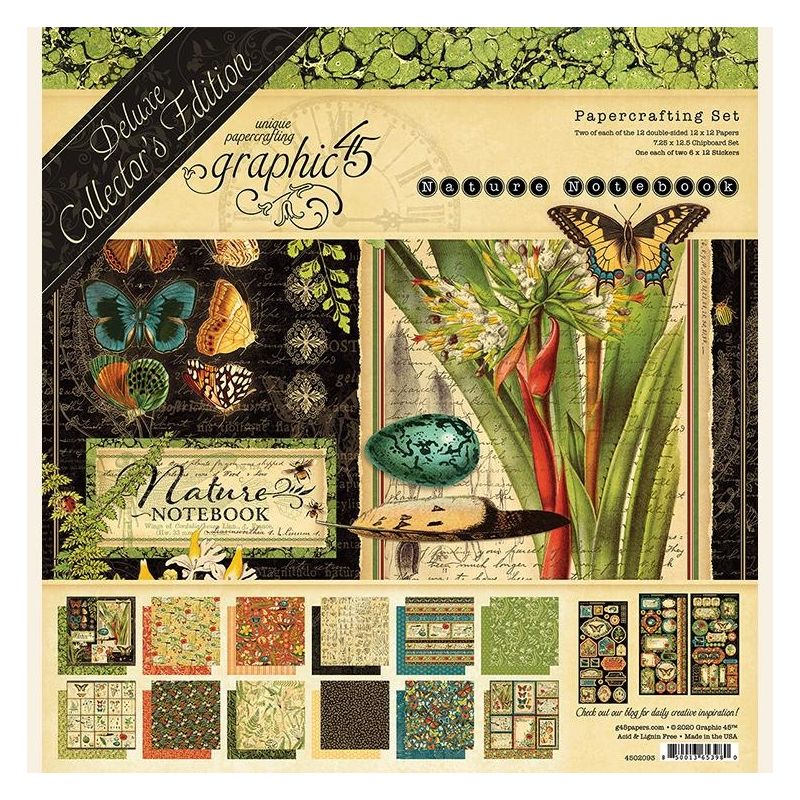 Graphic 45 - Nature Notebook Deluxe kollekció (12" x 12")
