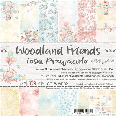 Woodland Friends - papírkészlet 20,3 x 20,3 cm