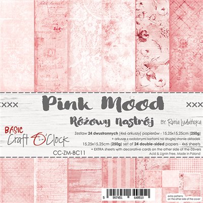 Pink Mood - Basic set - papírkészlet 15,25 x 15,25 cm