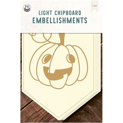 Happy Halloween Banner - chipboard szett 14 - Happy Pumpkin 4x6"