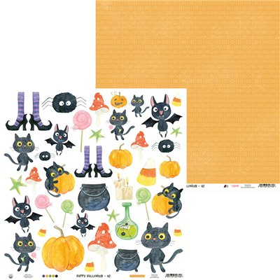 Happy Halloween - 12"-es maxi kollekció (12 db 2 oldalas papír + 2 db kivágóív)