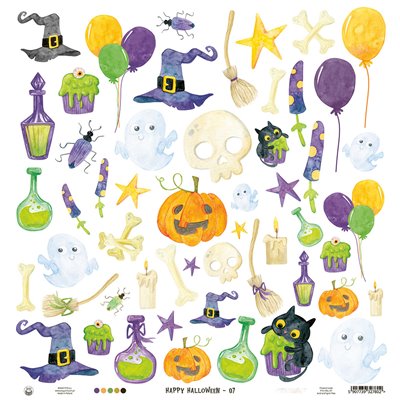 Happy Halloween - 12"-es maxi kollekció (12 db 2 oldalas papír + 2 db kivágóív)