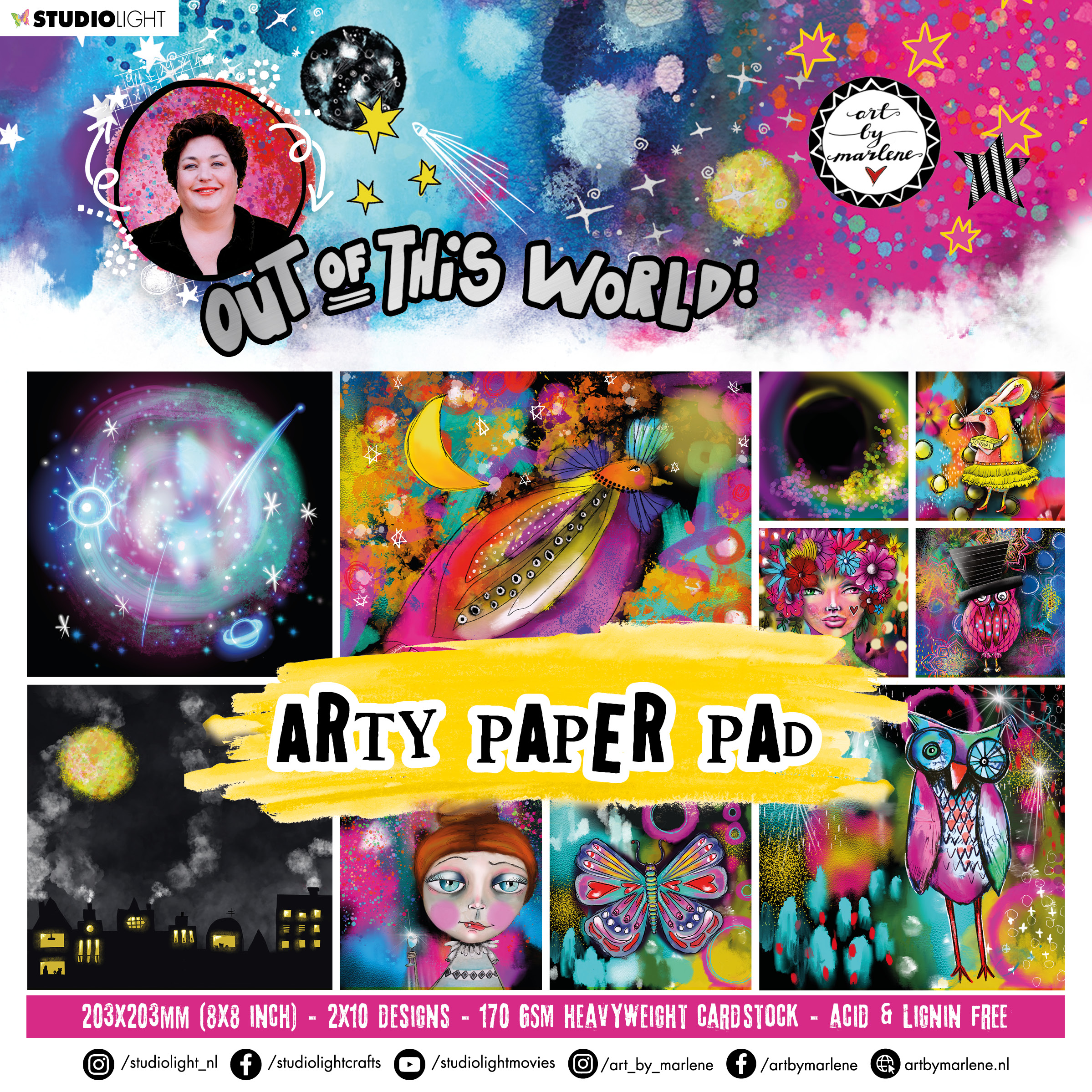 Art by Marlene - Arty Paper Pad Out Of This World