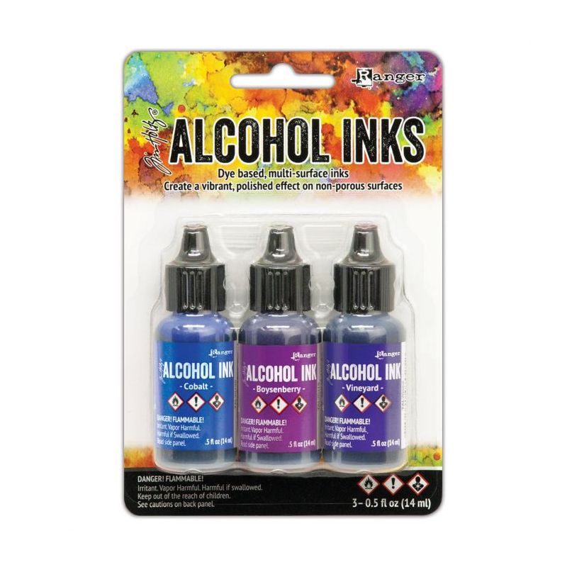 Tim Holtz Alcohol Ink - alkoholos tinta szett - Cobald Boysenberry Vineyard