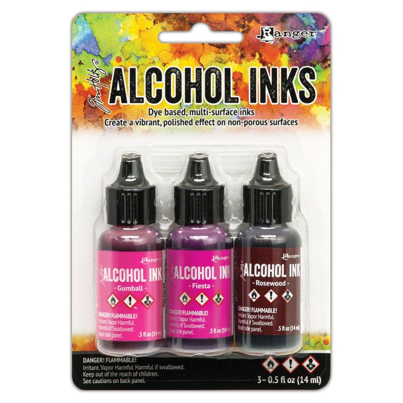 Tim Holtz Alcohol Ink - alkoholos tinta szett - Gumball Fiesta Rosewood