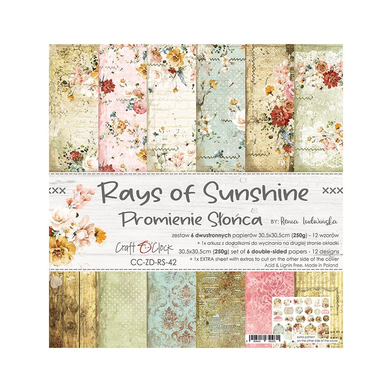 Rays of Sunshine - papírkészlet 30,5x30,5cm