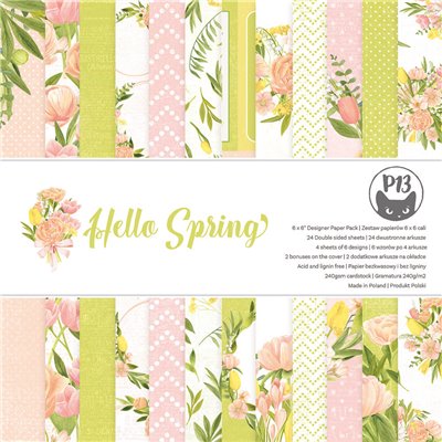 Hello Spring - 6"-es kollekció (24 db 2 oldalas papír + 2 db kivágóív)