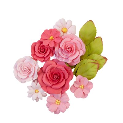 Prima Flowers® Painted Floral kollekció - Rosy Hues - 16db