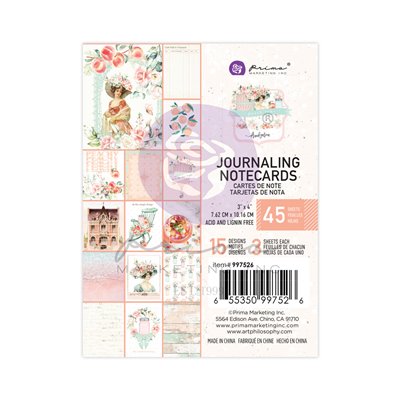 Peach Tea kollekció Journaling Cards - 3"x4" , 45 lap