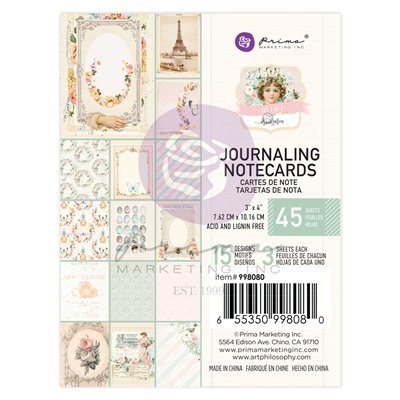 Miel kollekció Journaling Cards - 3"x4" , 45 lap