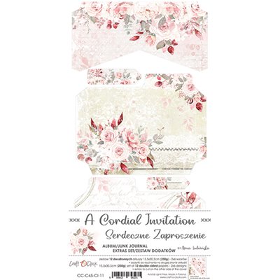 Cordial Invitation - Junk Journal kivágóív szett
