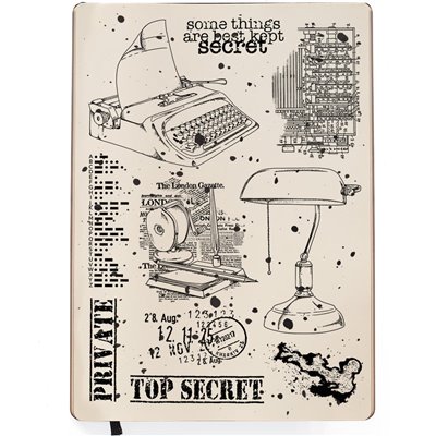 Szilikonbélyegző szett 6"x8" - Top Secret