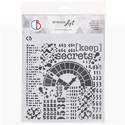 Textúra stencil 8"x8" - Keep Secrets