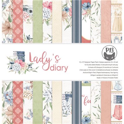 Lady's Diary - 12"-es mini kollekció (6 db 2 oldalas papír + 1 db kivágóív)