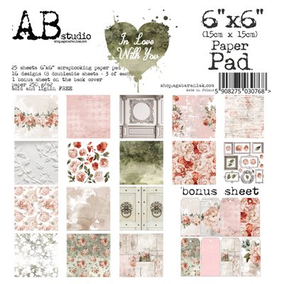 In love with you 6"-es scrapbook papír kollekció