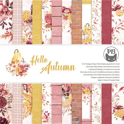 Hello Autumn - 6"-es kollekció (24 db 2 oldalas papír + 2 db kivágóív)