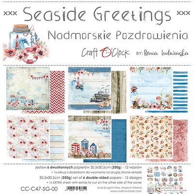 Seaside Greetings - papírkészlet 30,5x30,5cm