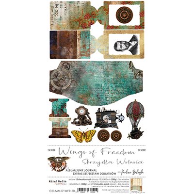Wings of Freedom - Junk Journal kivágóív szett