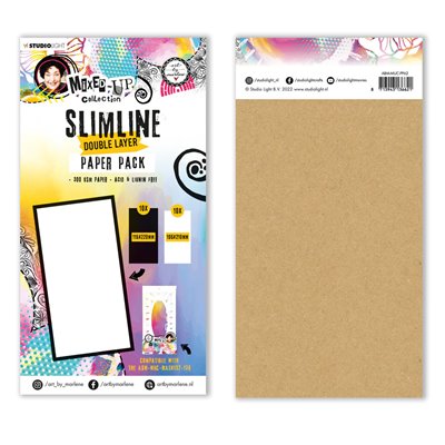 Art By Marlene Mixed-Up - Slimline Double Layer Paper Pack - 20 lap