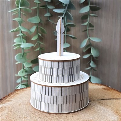 Woodland Cuties - 3D chipboard - Birthday Cake