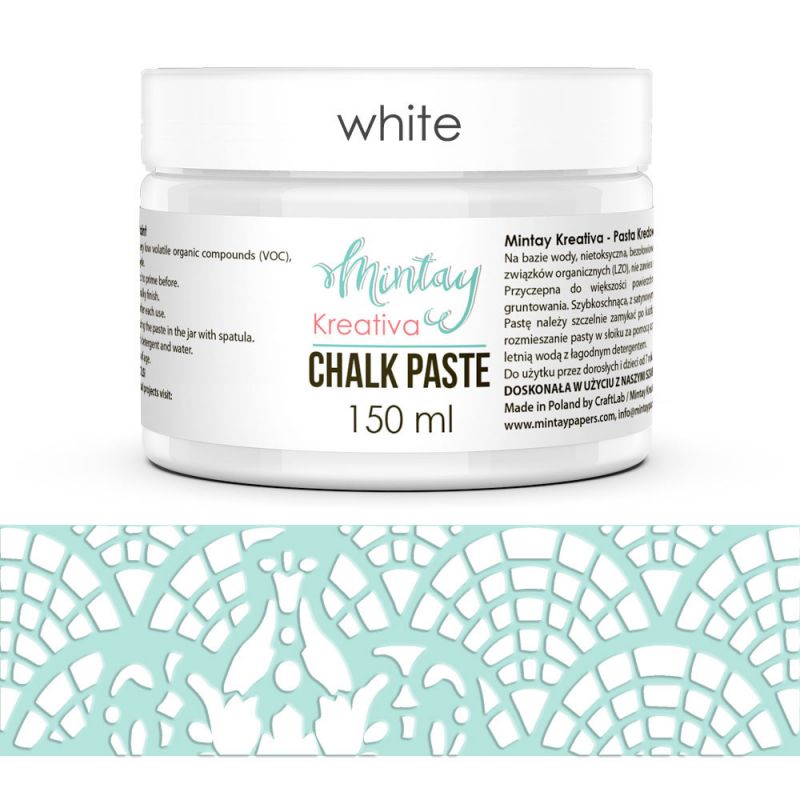 Mintay Kreativa - Chalk Paste, 150 ml - WHITE