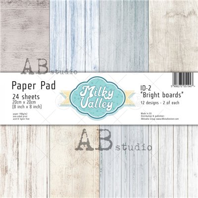 Milky Valley ID-2 - Bright boards 20x20 cm-es scrapbook papír kollekció