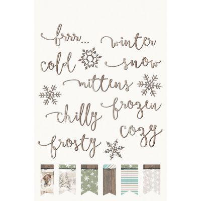 Simple Stories - Vintage Winter Woods - Sticker Book