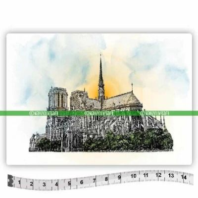 Katzelkraft - Notre Dame gumibélyegző