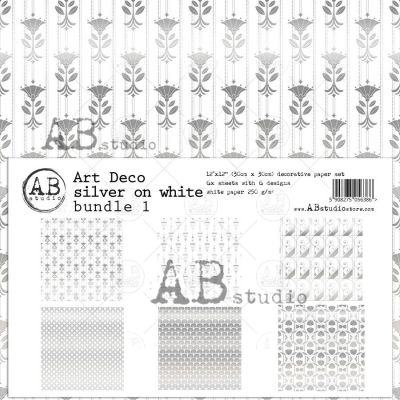 Art Deco MINI bundle des.1 Silver-white kollekció