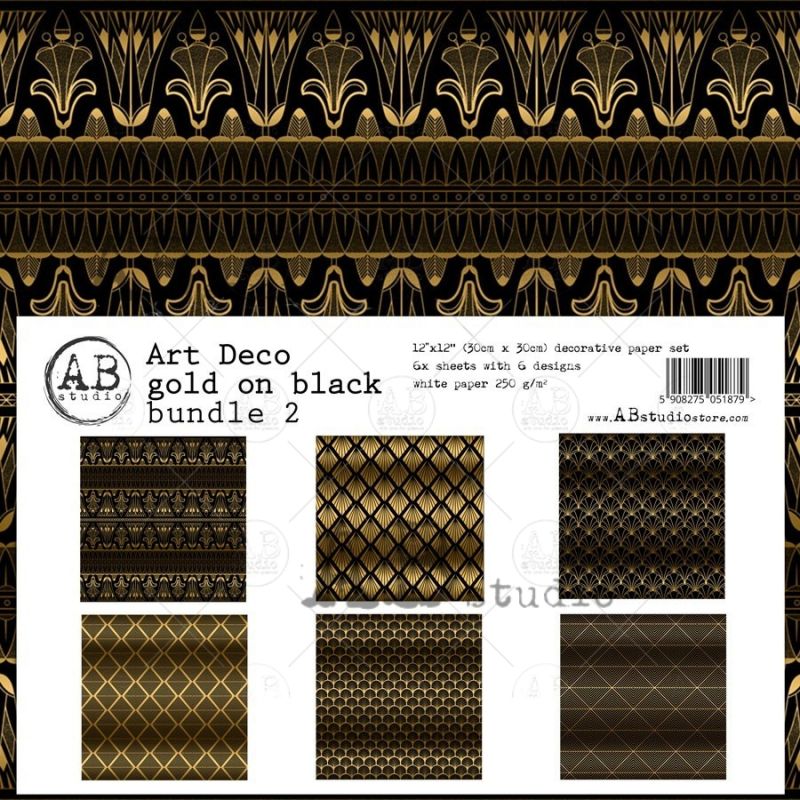 Art Deco MINI bundle des.2 Gold-black kollekció